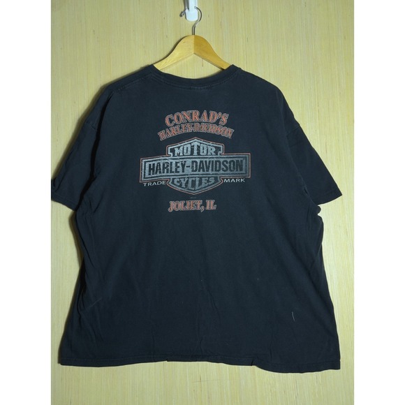 Harley-Davidson Other - Vintage Harley Davidson Shirt Extra Large Black Short Sleeve Men's Graphic Y2K